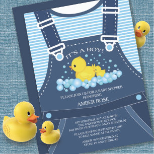 Cute Ducks Baby Shower Invitation