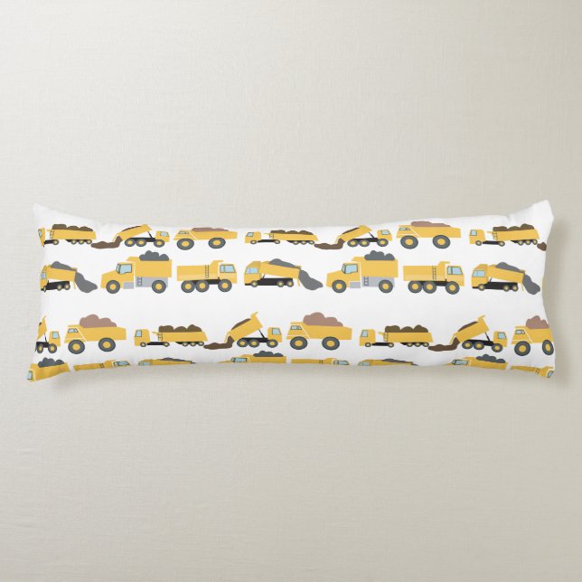 Cute Dump Trucks Construction Trucks  Body Pillow (Front)