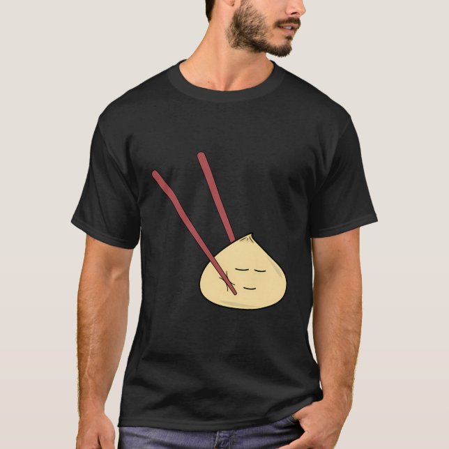 Cute Dumpling Funny Dim Sum T-Shirt (Front)