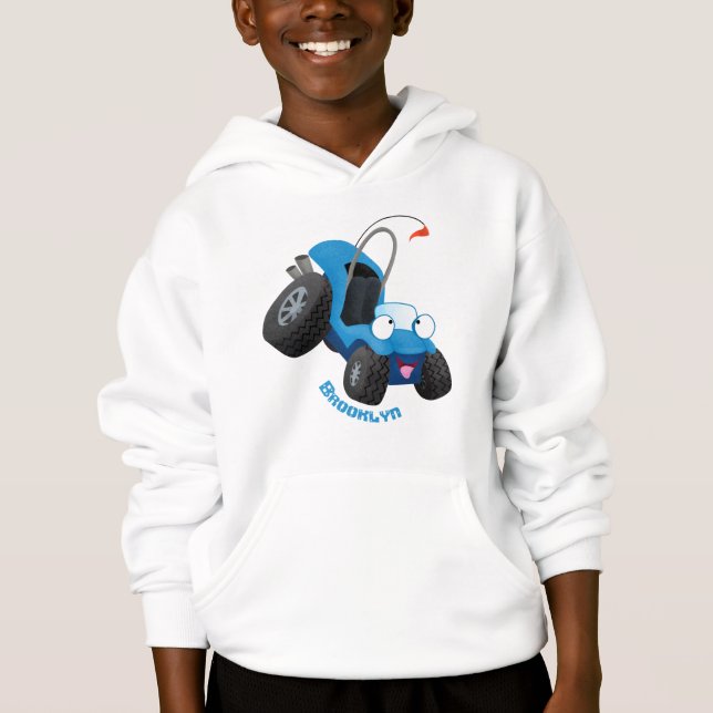 Cute dune buggy off road vehicle cartoon (Front)