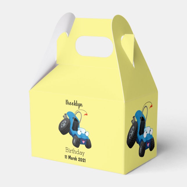 Cute dune buggy off road vehicle cartoon  favor box (Front Side)