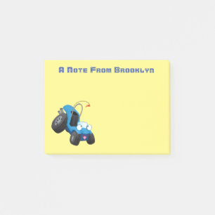 Cute dune buggy off road vehicle cartoon post-it notes