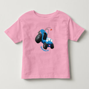 Cute dune buggy off road vehicle cartoon toddler t-shirt