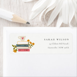 Cute Dusky empilé Storybooks Adresse florale