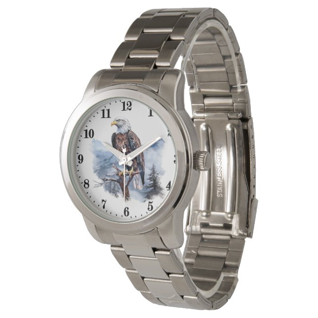 Cute eagle bird lovers watch (Angled)