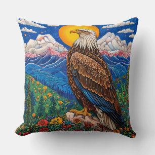 Cute Eagle Throw Pillow