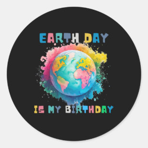 Cute Earth Day Classic Round Sticker