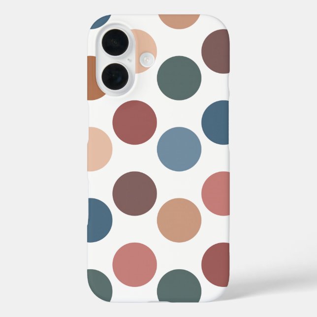 Cute Earth Tones Polka Dots Case-Mate iPhone Case (Back)