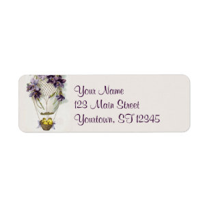 Cute Easter Balloon Return Address Labels