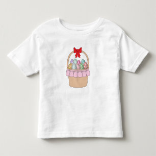 Cute Easter Basket & Pastel Easter Eggs Baby Bodys Toddler T-shirt