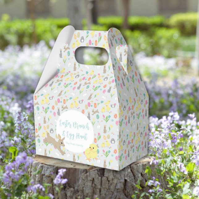 Cute Easter Bunnies Spring Tulips Flowers Favor Box (Cute Easter Bunnies Spring Tulips Flowers Favor Boxes
)