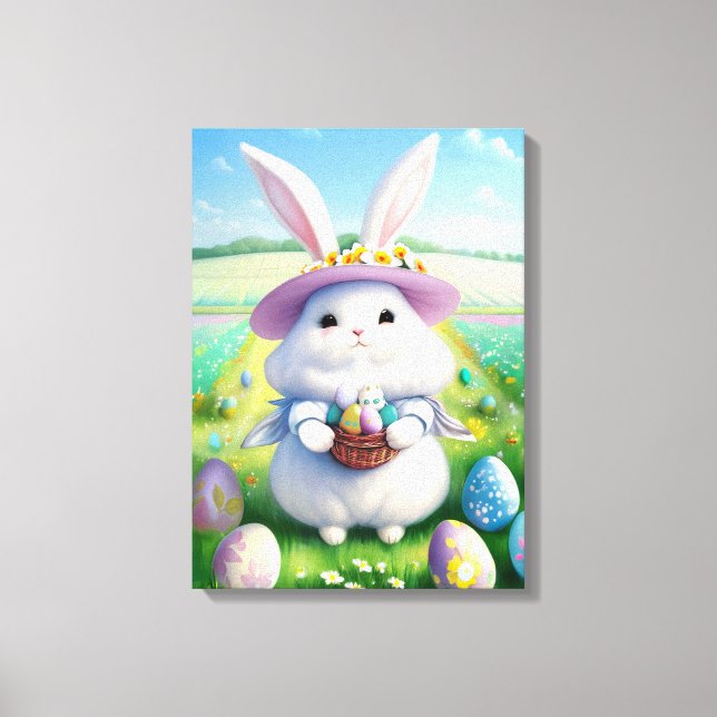 Cute Easter Bunny 01 Canvas Print (Front)