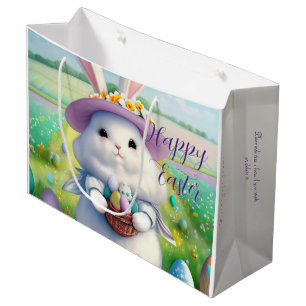 Cute Easter Bunny 01 Large Gift Bag