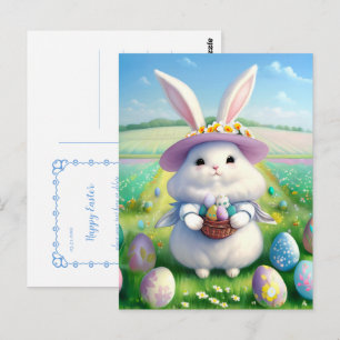 Cute Easter Bunny 01 Postcard