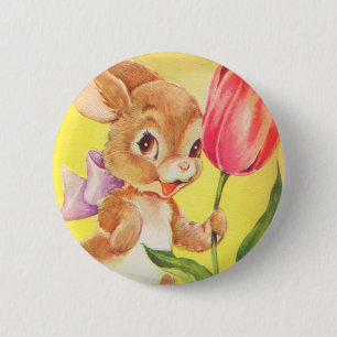 Cute Easter Bunny 2 Inch Round Button