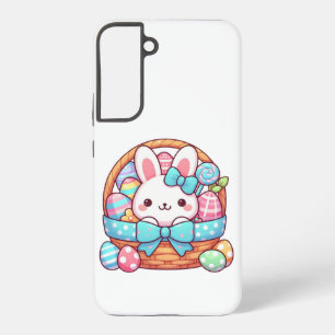 Cute, Easter bunny bakset Samsung Galaxy Case
