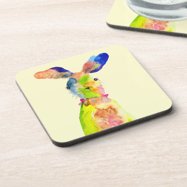 Cute Easter bunny  Coaster (Left Side)