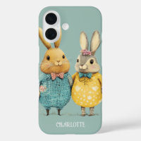 Cute Easter bunny couple personalised