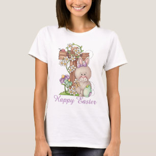 Cute Easter bunny Cross Holiday t-shirt