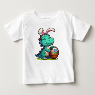 Cute, Easter bunny dinosaur Baby T-Shirt