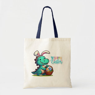 Cute, Easter bunny dinosaur Tote Bag