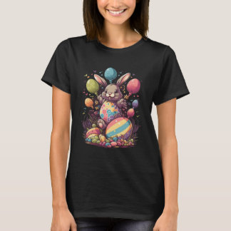Cute Easter Bunny Easter Egg Men Women Kids 4 T-Shirt