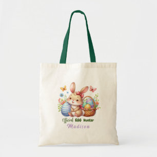 Cute Easter bunny egg hunter personalized Tote Bag