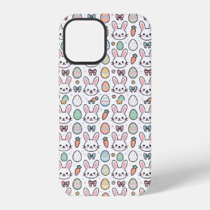 Cute Easter Bunny & Eggs Kawaii Pattern iPhones iPhone 12 Case