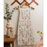 Cute Easter Bunny Floral Pattern - Pastel Spring  Apron<br><div class="desc">Bring a little spring joy to your kitchen with this adorable Easter bunny apron featuring a charming pastel pattern of cute bunnies, colorful Easter eggs, and delicate flowers. The playful design adds a cheerful seasonal touch while you cook, bake, or prepare festive Easter meals. Perfect for baking Easter treats, decorating...</div>