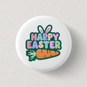 Cute Easter Bunny for a positive mood 1 Inch Round Button