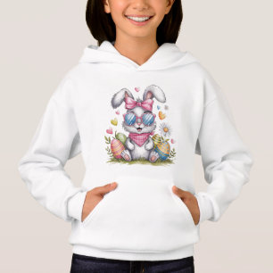 Cute Easter Bunny Hipster Bunny