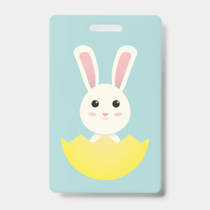 Cute Easter Bunny I Badge