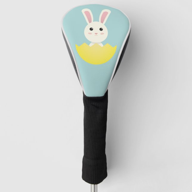 Cute Easter Bunny I Golf Head Cover (Front)