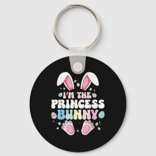 Cute Easter Bunny I’m The Princess Bunny For Girls Keychain