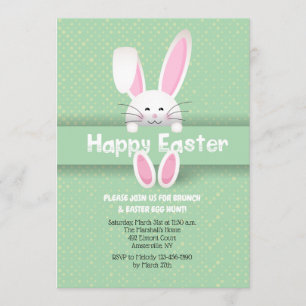 Cute Easter Bunny Invitation