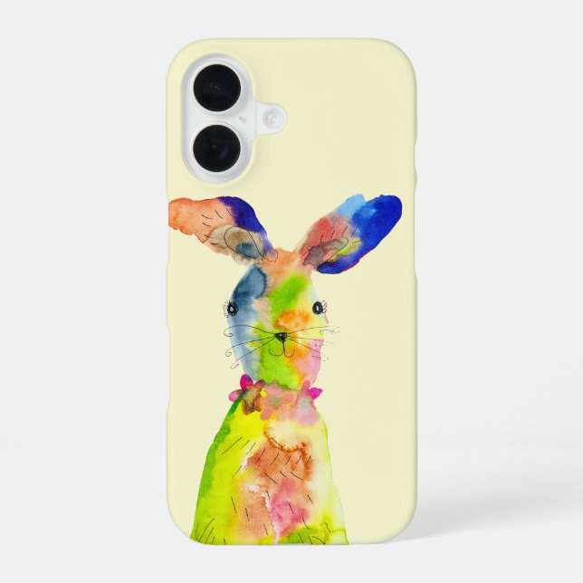 Cute Easter bunny  iPhone 16 Case (Back)