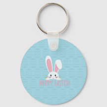 Cute Easter Bunny Keychain