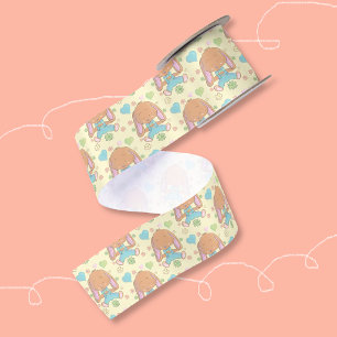 Cute Easter Bunny Light Yellow Ribbon Satin Ribbon