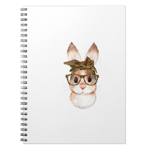 Cute Easter Bunny Mom Easter Leopard Year of The R Notebook