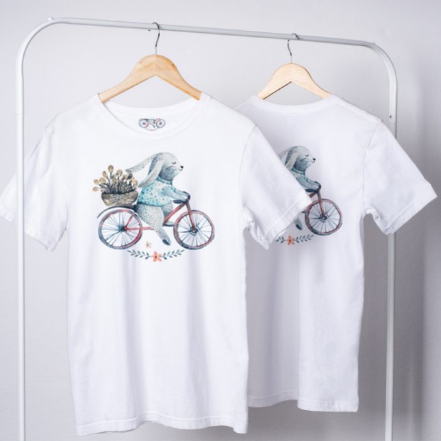 Cute Easter Bunny on a Bike T-Shirt (Creator Uploaded)