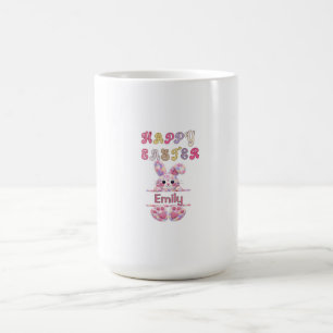 Cute Easter Bunny Pastel Colour Personalized Mug