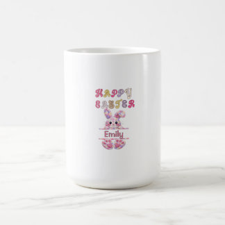 Cute Easter Bunny Pastel Colour Personalized Mug