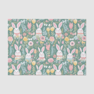 Cute Easter Bunny Pattern Tissue Paper
