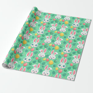 Cute Easter Bunny Pattern Wrapping Paper
