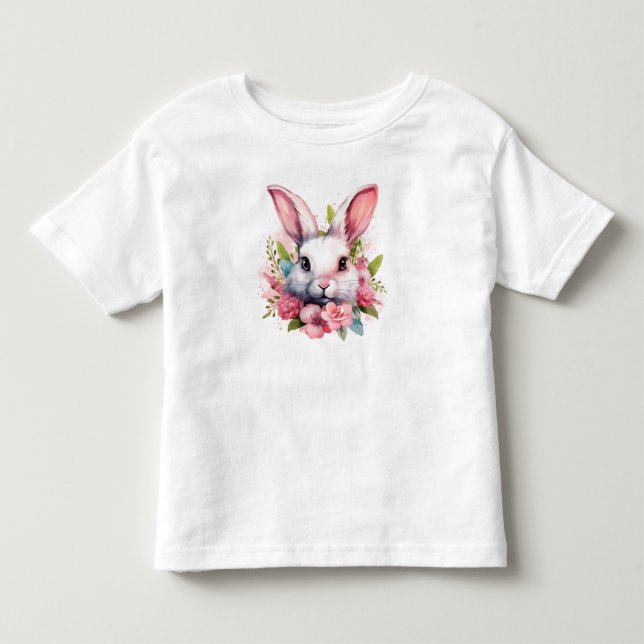 Cute Easter Bunny Portrait Gift T-shirt (Front)