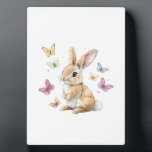 Cute Easter Bunny Rabbit Butterfly T-Shirt Plaque<br><div class="desc">Cute Easter Bunny Rabbit Butterfly T-Shirt</div>