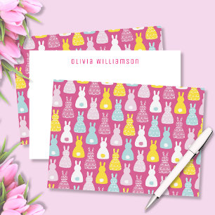 Cute Easter Bunny Rabbit Card