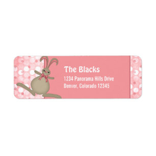 Cute Easter Bunny Rabbit Easter Mailing Labels