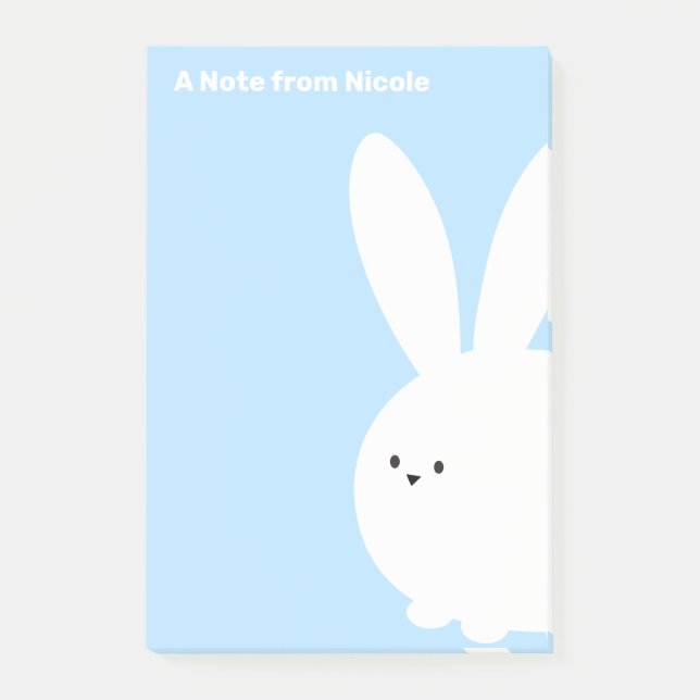 Cute Easter Bunny Rabbit  Post-it Notes (Front)