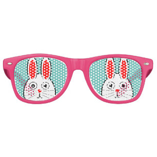 Cute Easter Bunny Retro Sunglasses
